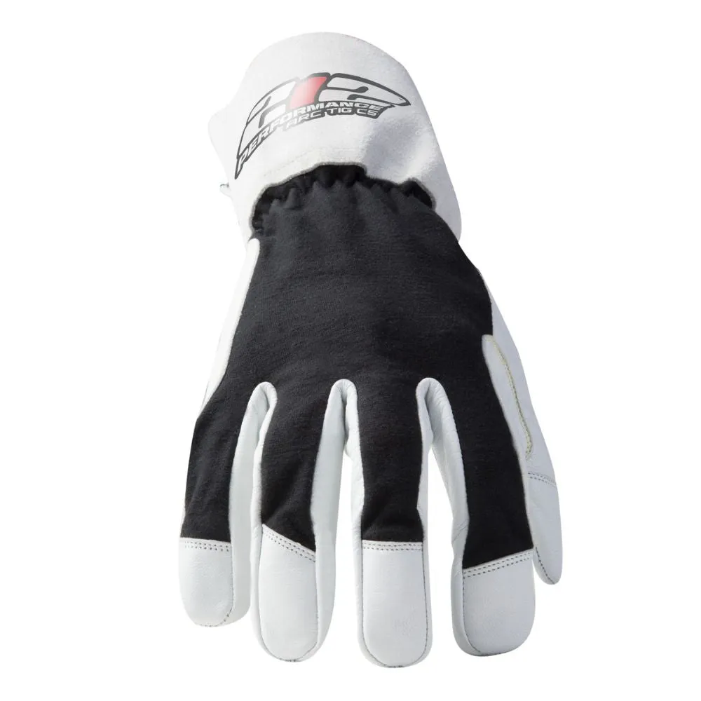212 Performance ARCTIGEC5-05-008 ARC Economy TIG Cut 5 Resistant Goatskin Welding Gloves, Small Black;White