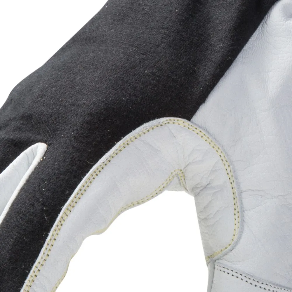 212 Performance ARCTIGEC5-05-008 ARC Economy TIG Cut 5 Resistant Goatskin Welding Gloves, Small Black;White
