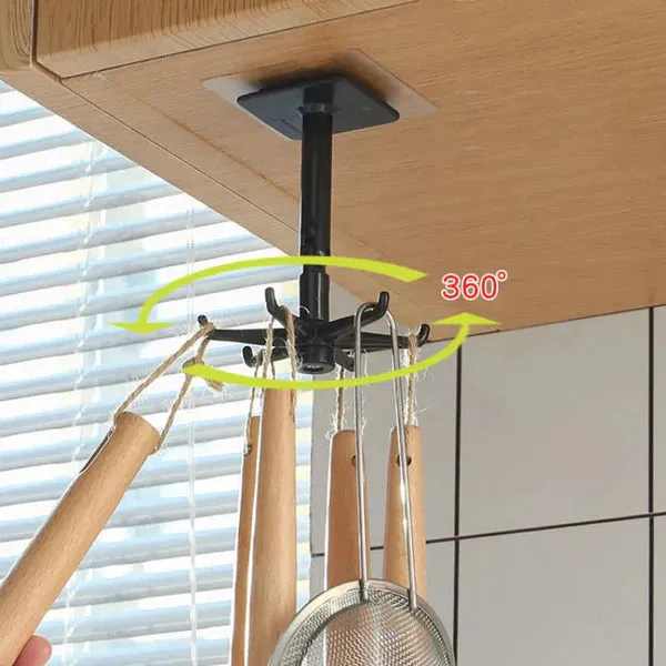 360° Rotating Self-Adhesive Utility Hook