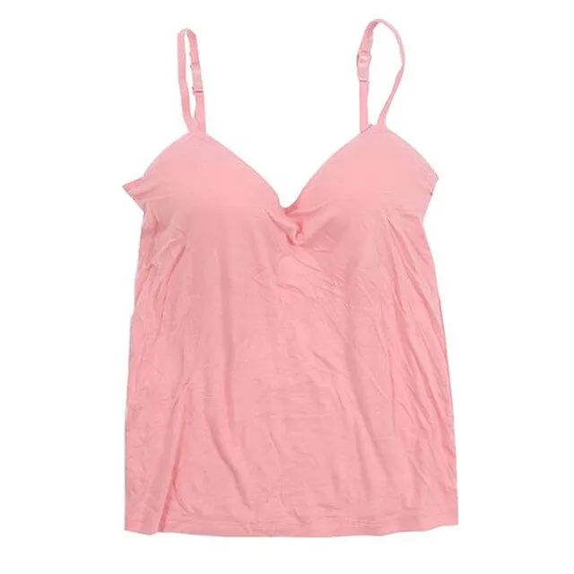 Adjustable Strap Vest Top Padded Bra