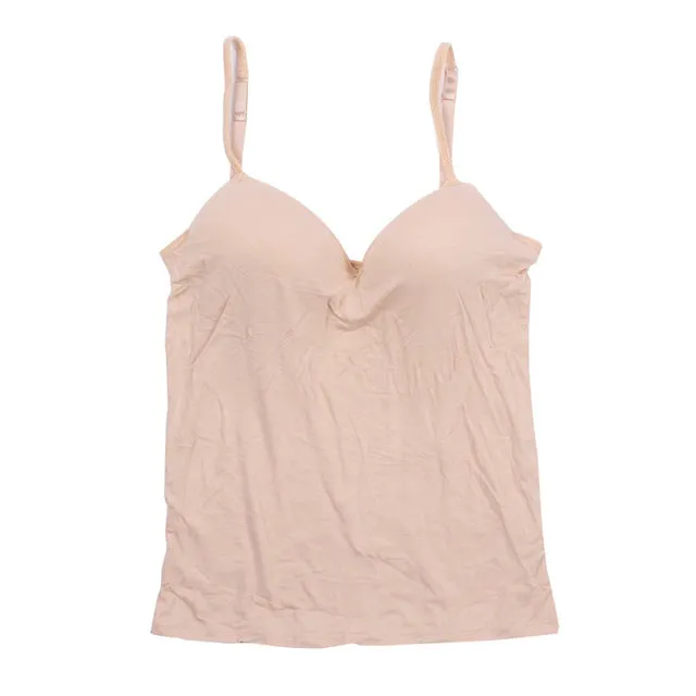 Adjustable Strap Vest Top Padded Bra