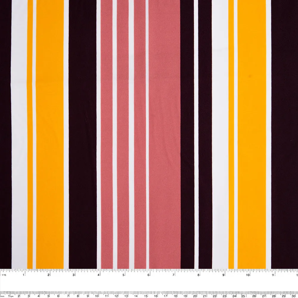 Bathing Suit Print - Stripes - Yellow / Pink