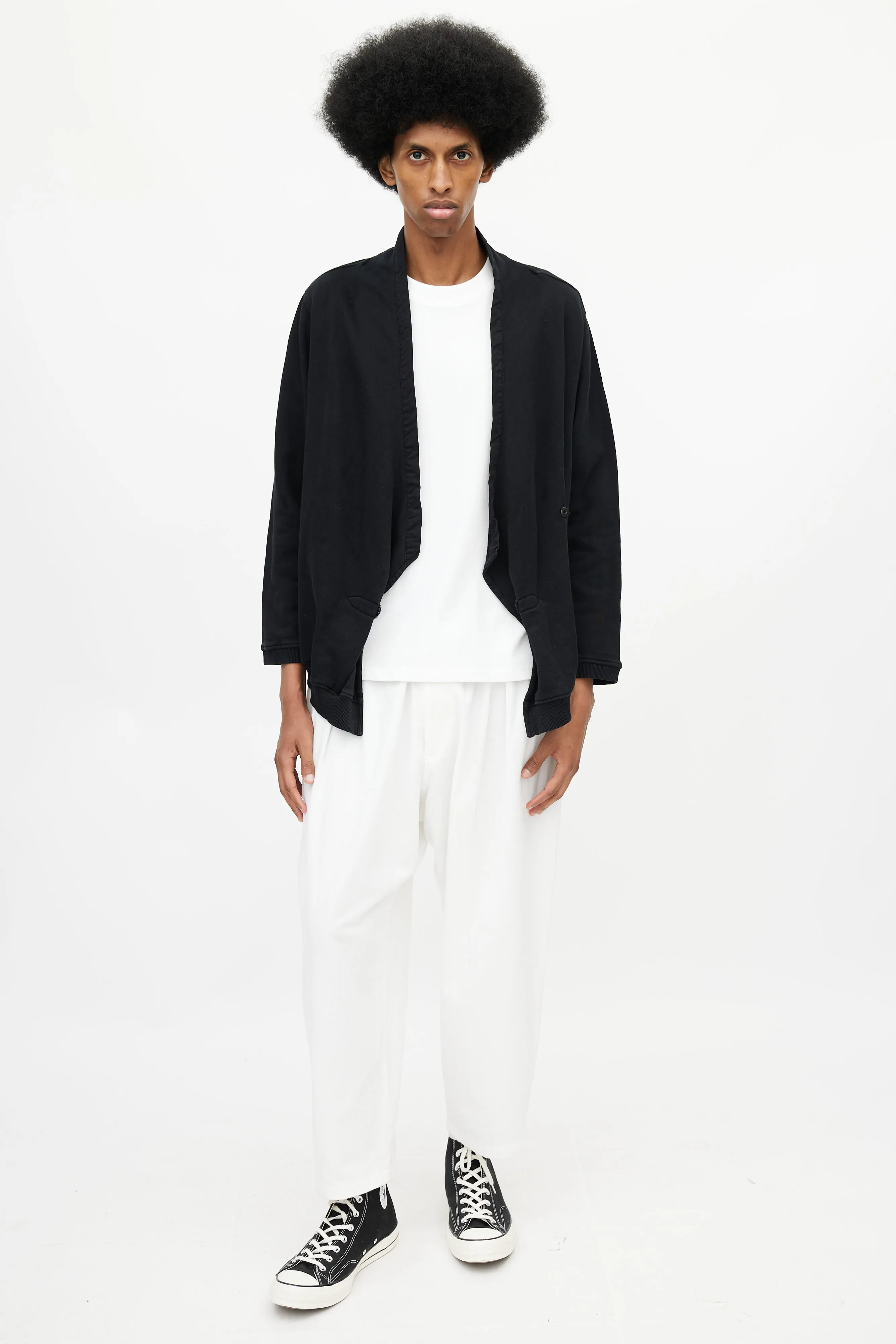 Black Wrap Cardigan