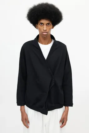 Black Wrap Cardigan