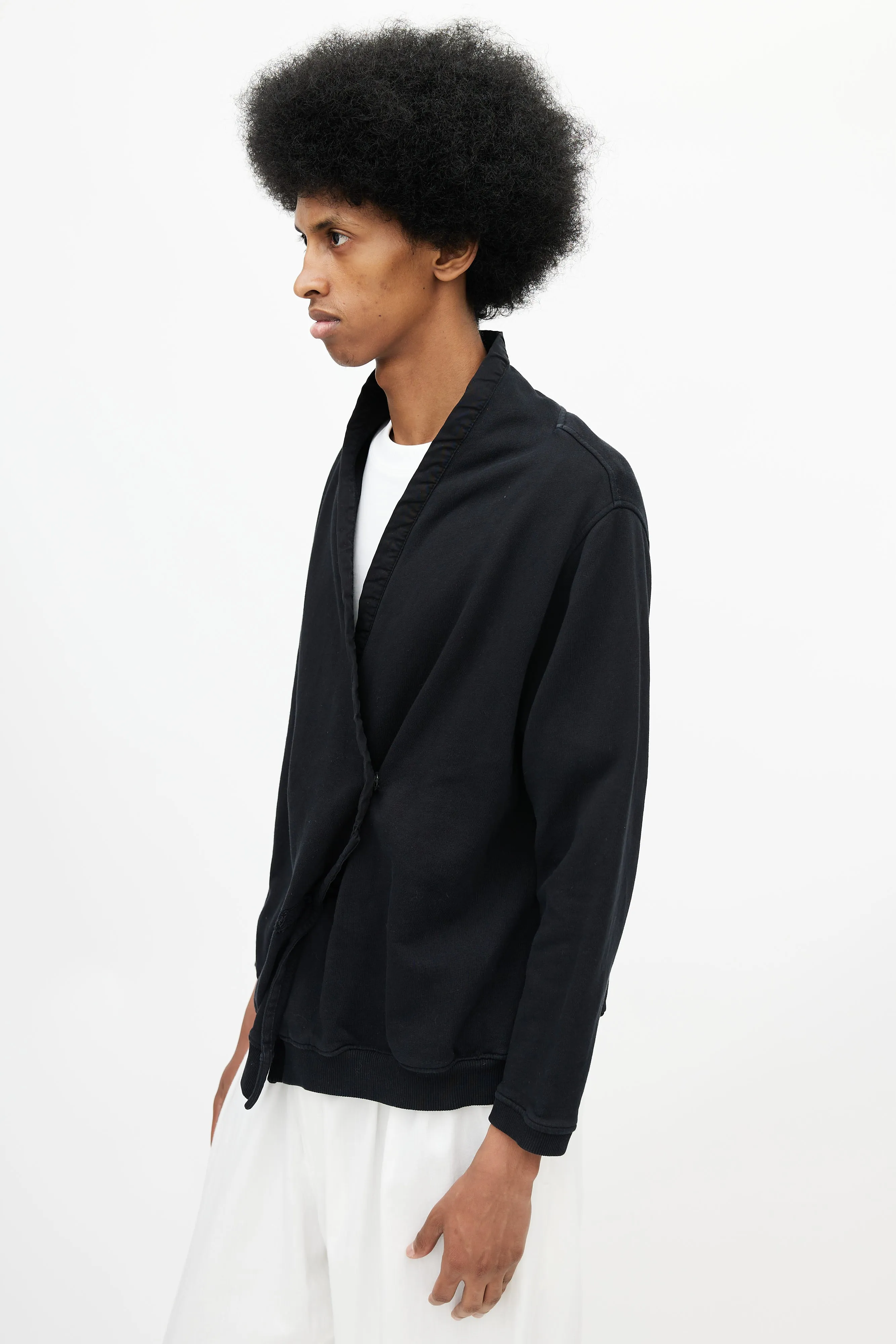 Black Wrap Cardigan