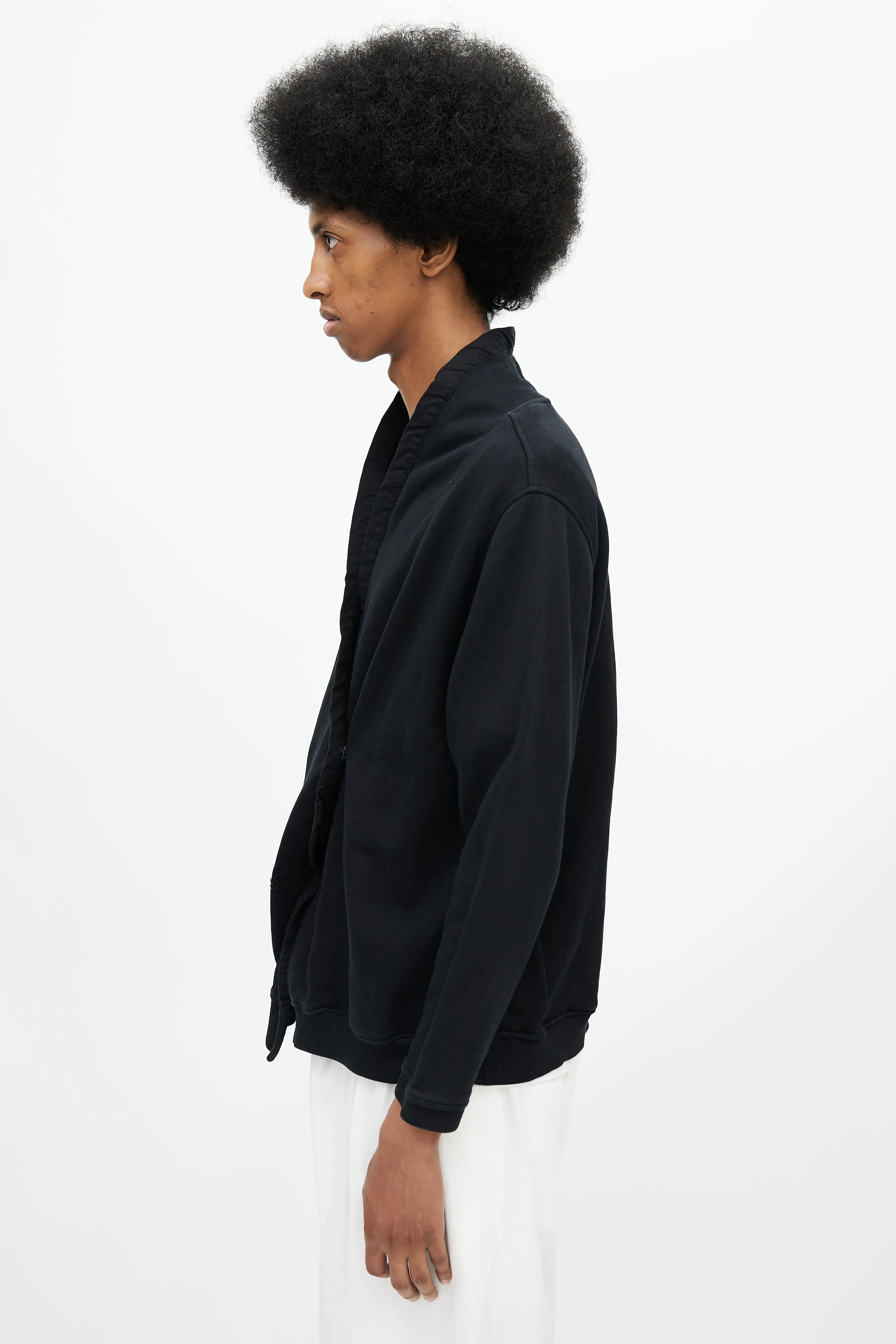 Black Wrap Cardigan
