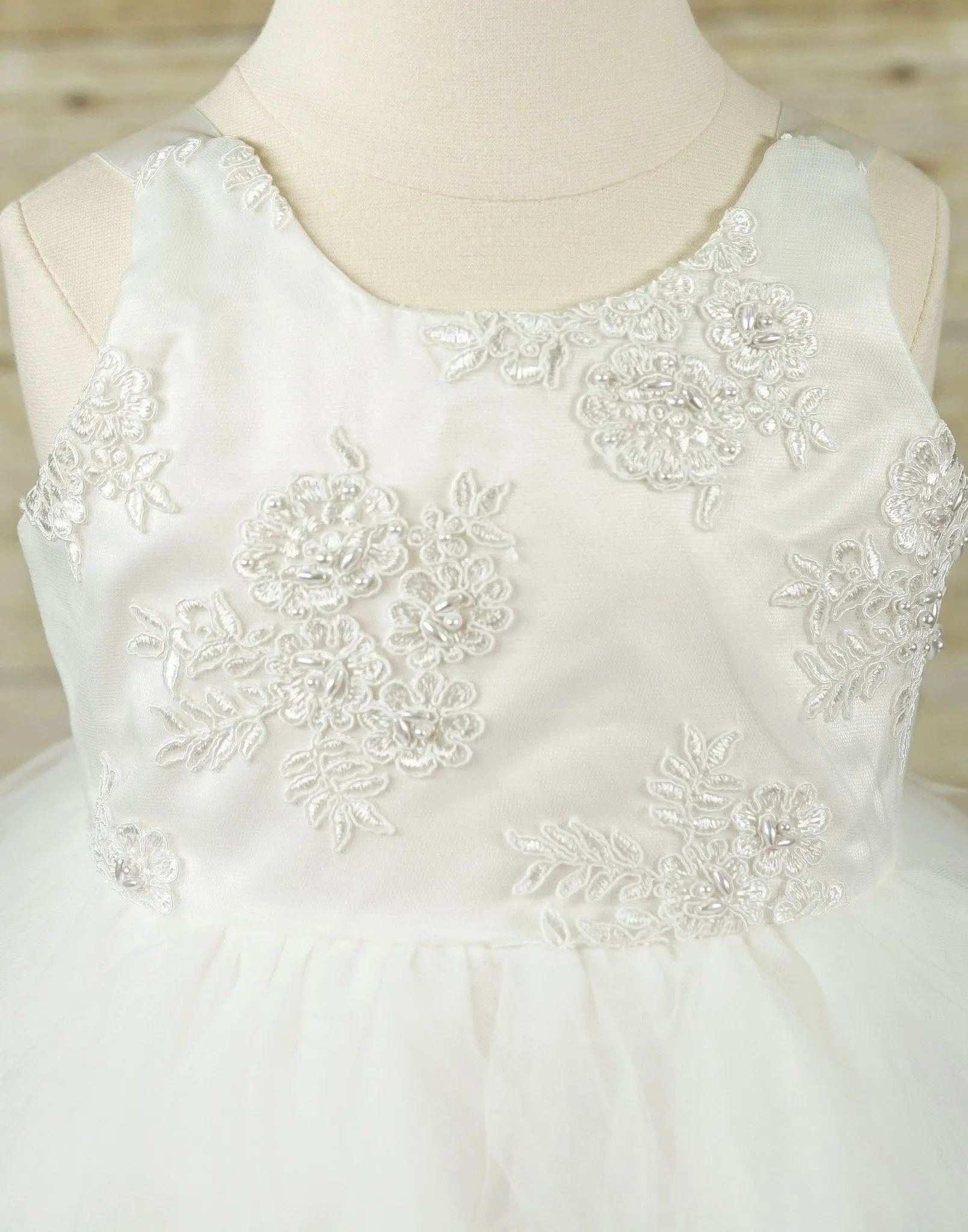 Cinderella White Embellished Tutu Dress - White