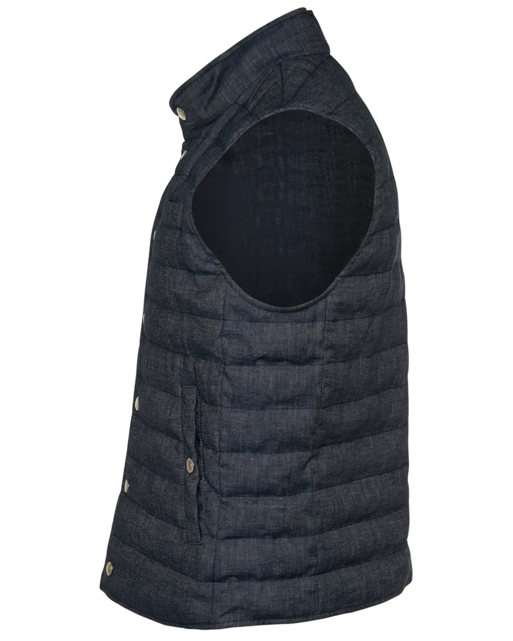 Denim Blue Weather Resistant Padded Vest