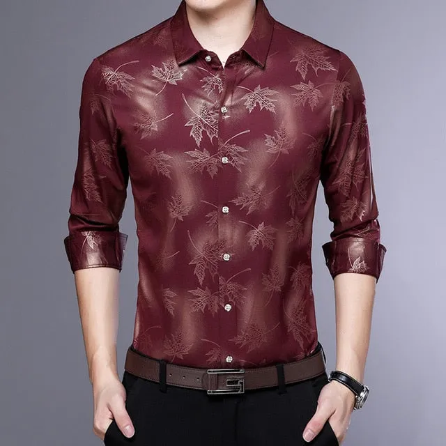 Floral Plaid Striped Long-Sleeved Shirts
