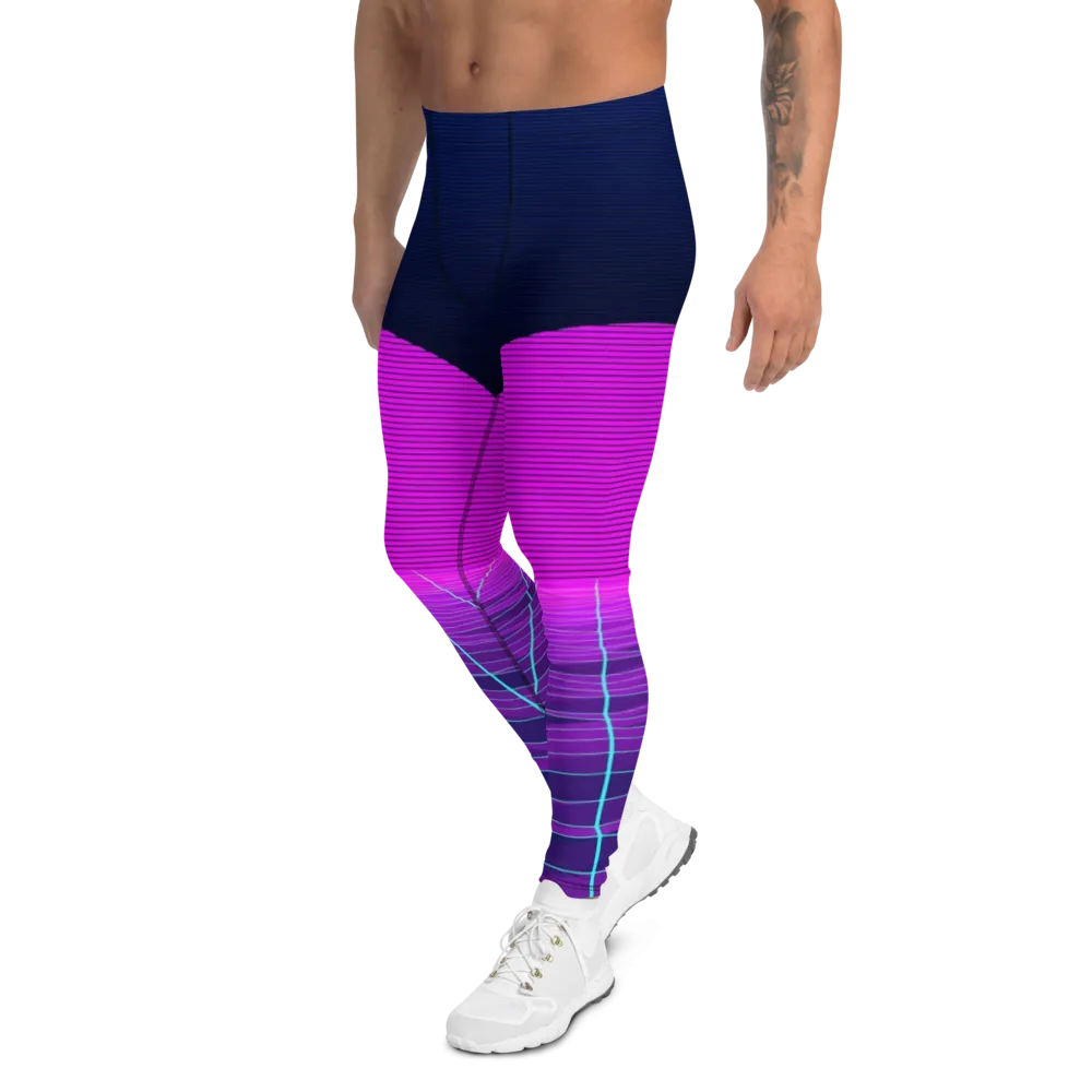 Men's Synthwave Shark Pit Leggings