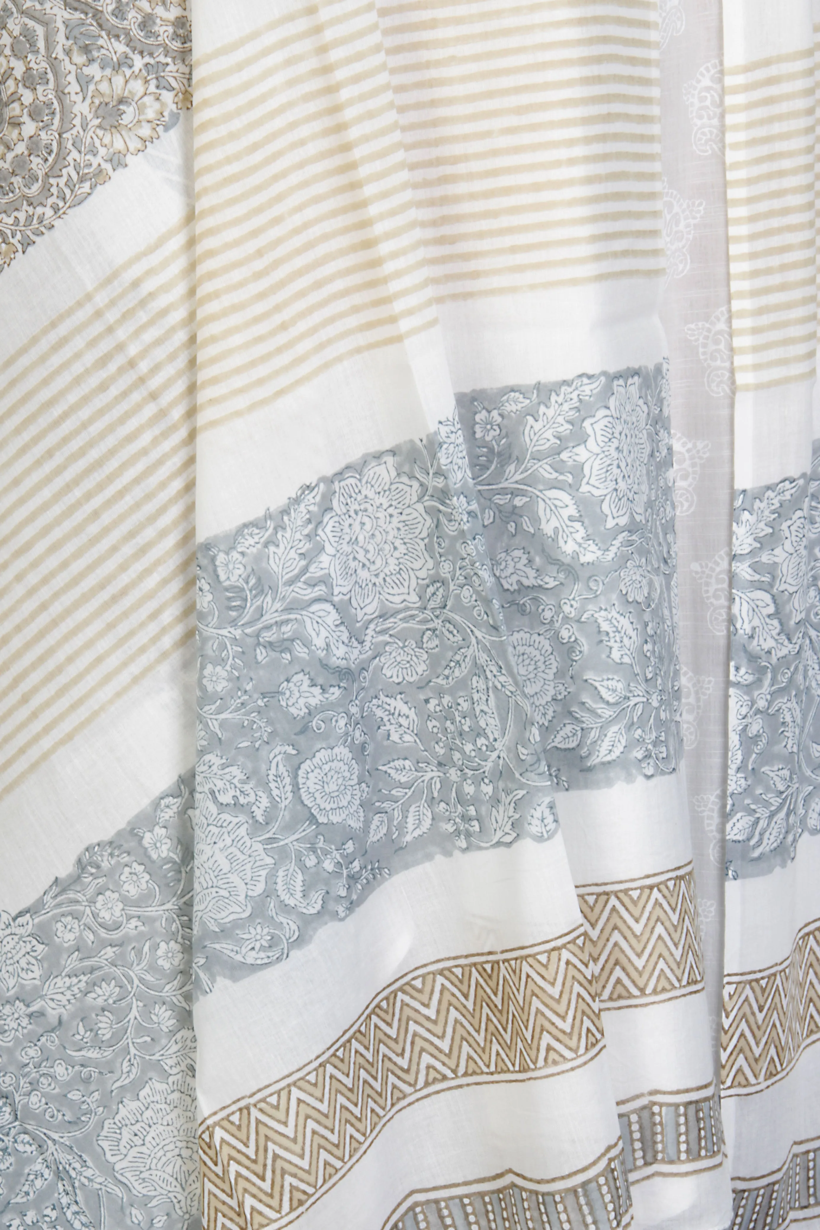 Mul Mul Cotton Dupatta in Assorted Hand Block Prints