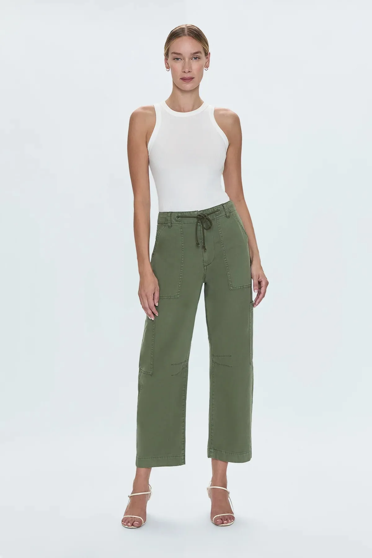 Pistola Sabrina Curved Utility Pant in Meadow