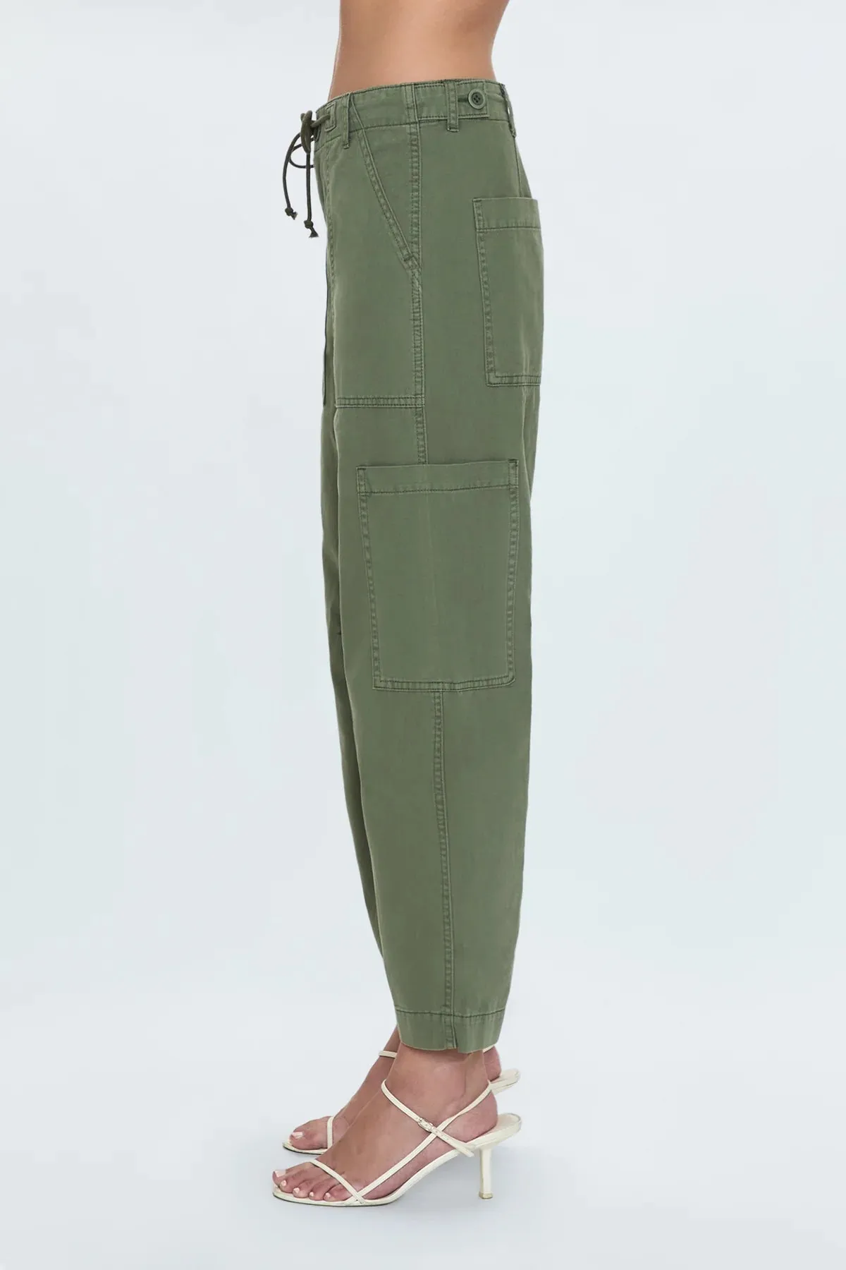 Pistola Sabrina Curved Utility Pant in Meadow