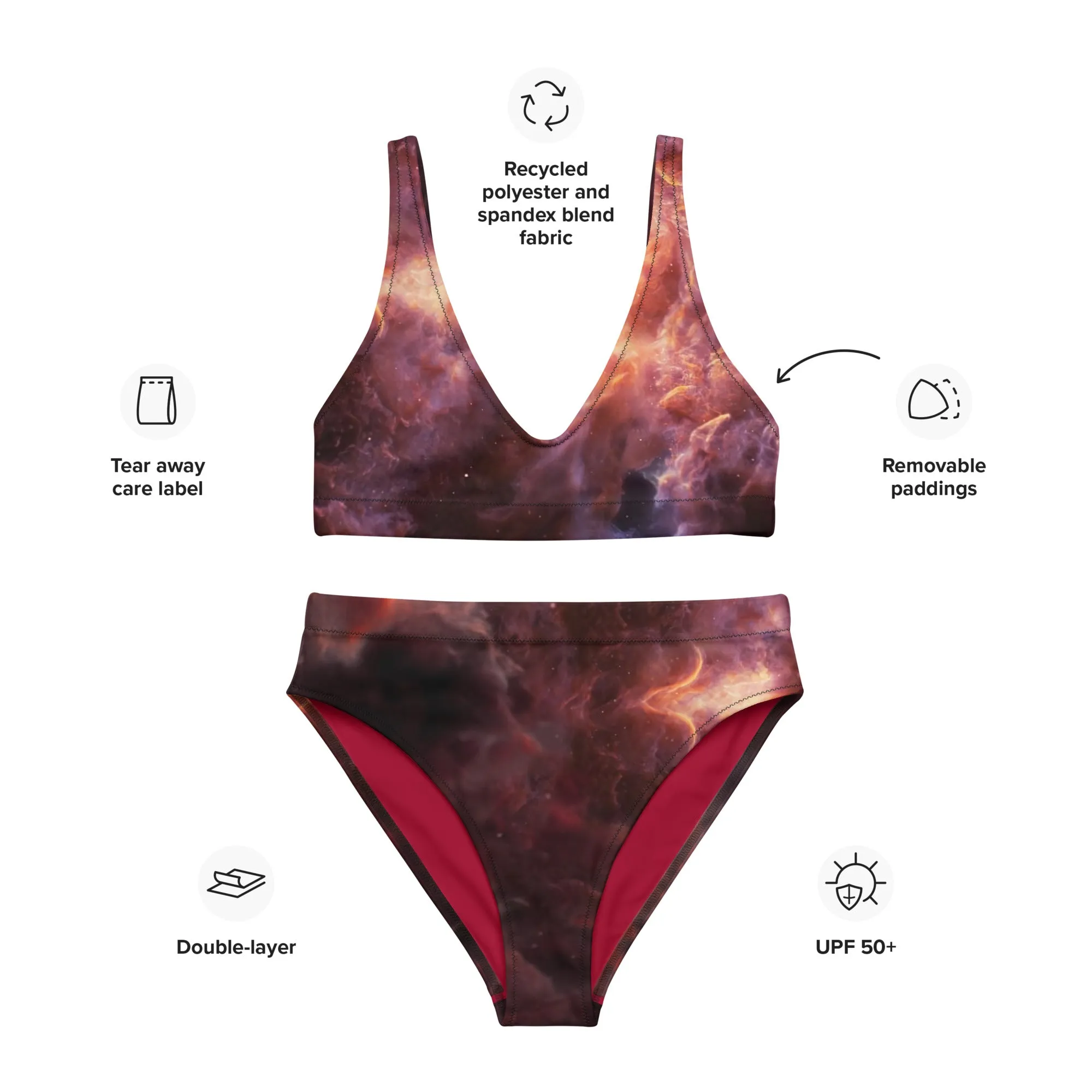 Recycled high-waisted bikini | Intergalactic Space Force 2 | Nebula
