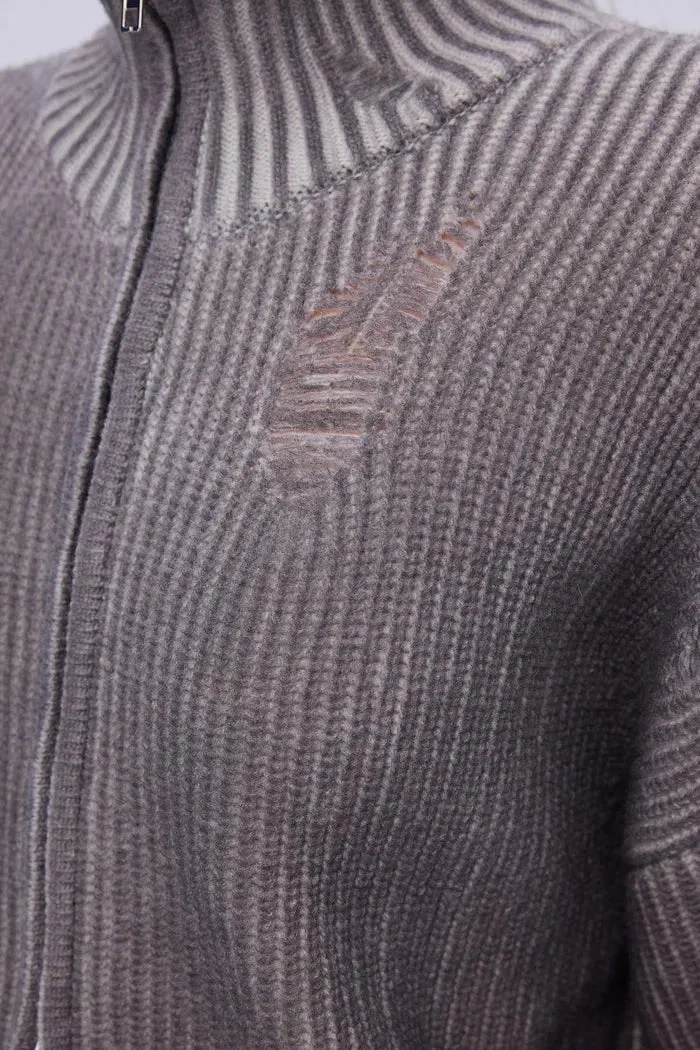 Rowan Ombre Cardigan in Cotton knit