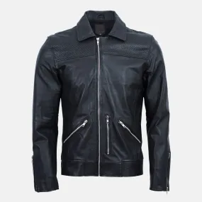 Tirat Summer Leather Biker Jacket