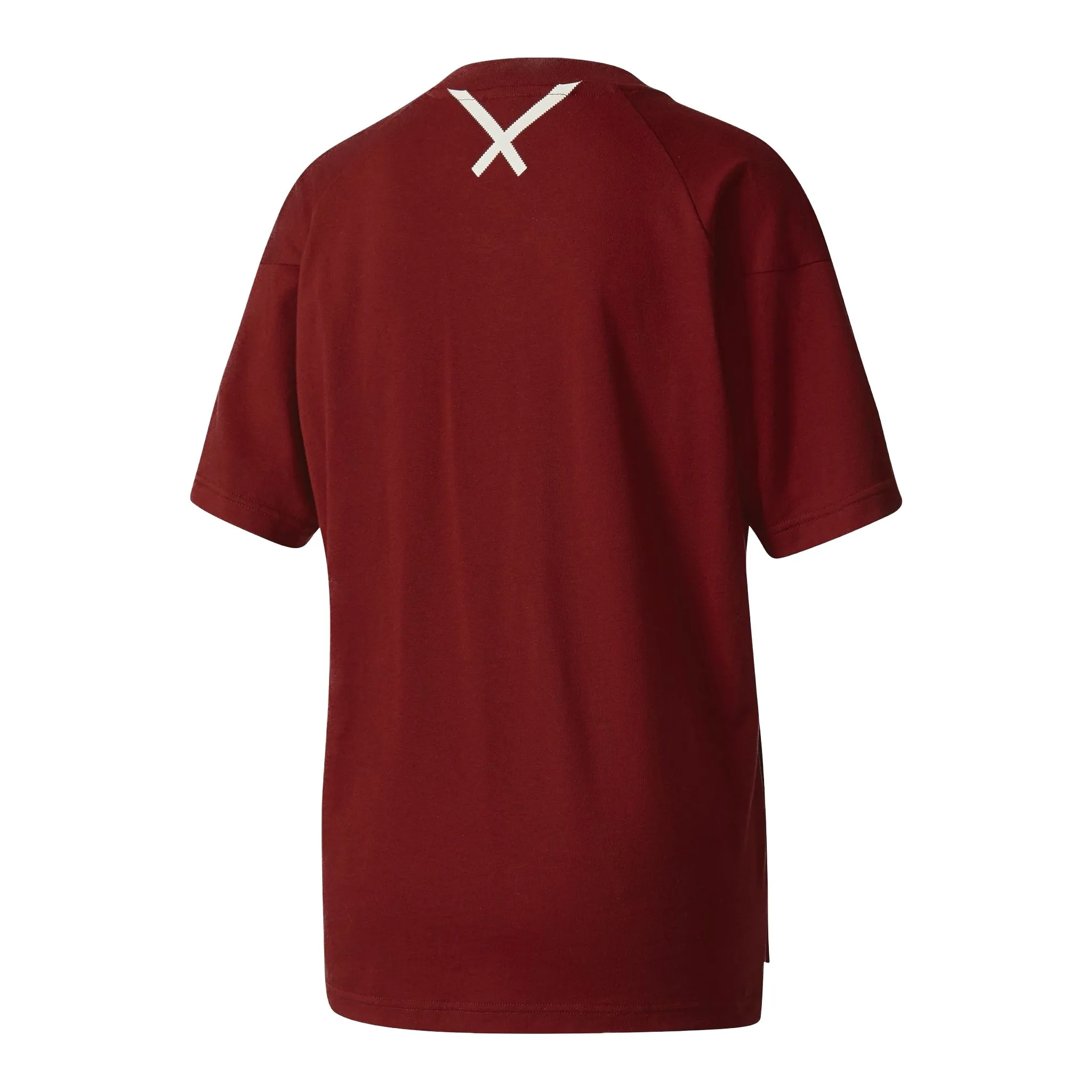 Women's Adidas Originals XBYO Burgundy Cotton Tee